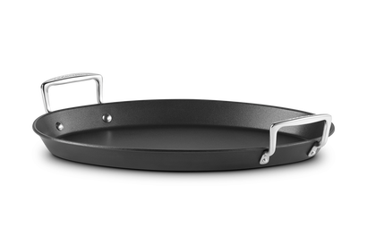 Oval fiskepande Toughened Non-Stick